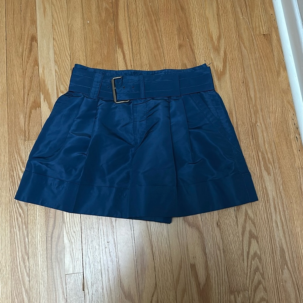 Elegant silk-blend taffeta like shorts can be dressed up for evening too